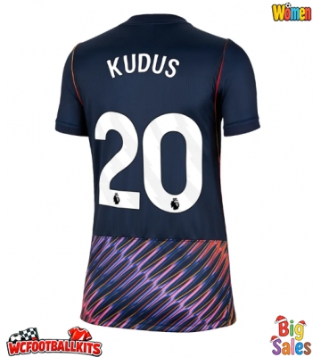 Tottenham Hotspur Mohammed Kudus #20 Replica Away Stadium Shirt for Women 2026-27 Short Sleeve